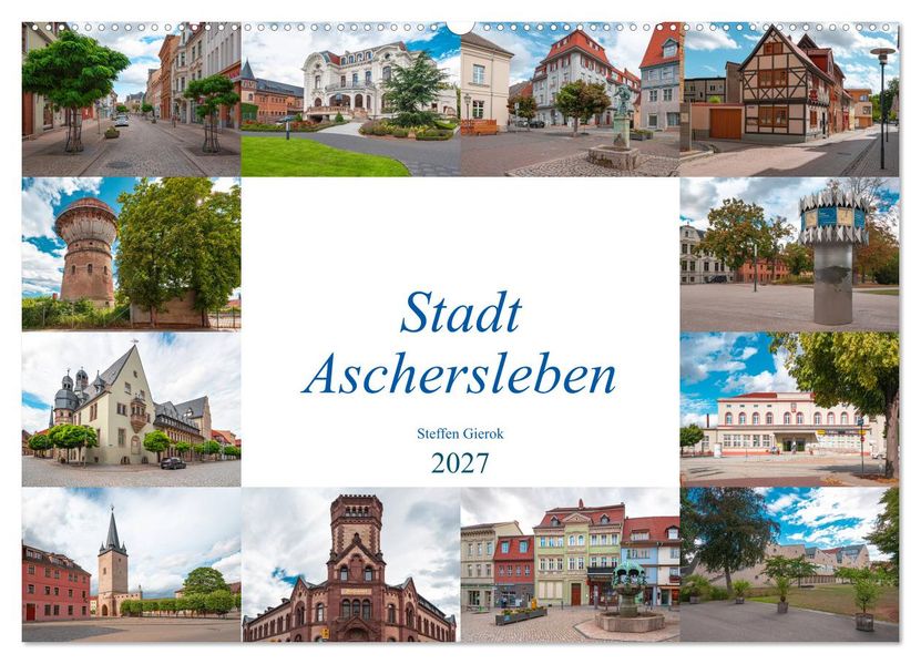 Stadt Aschersleben (Wandkalender 2027 DIN A2 quer) CALVENDO Monatskalender