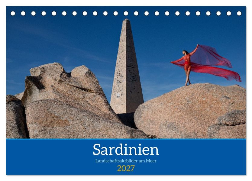 Sardinien - Landschaftsaktbilder am Meer (Tischkalender 2027 DIN A5 quer) CALVENDO Monatskalender