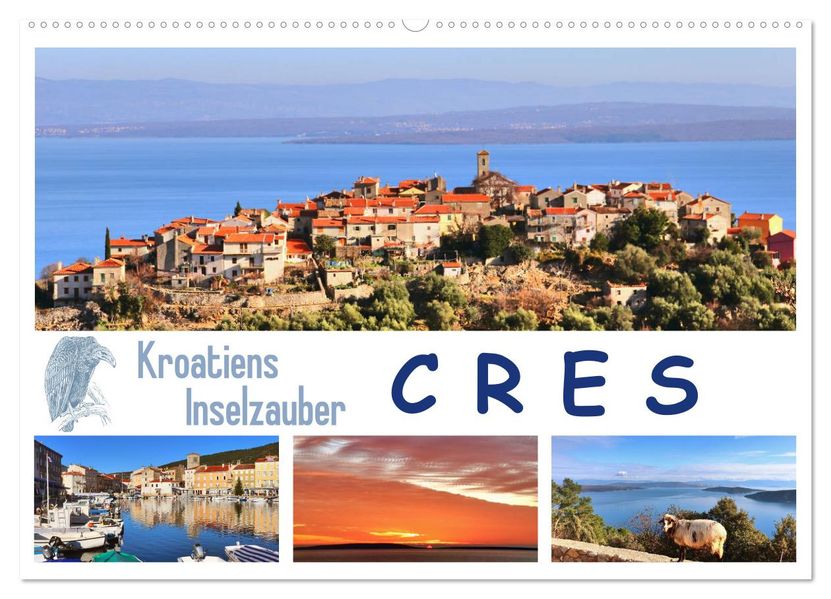 Kroatiens Inselzauber Cres (Wandkalender 2027 DIN A2 quer) CALVENDO Monatskalender