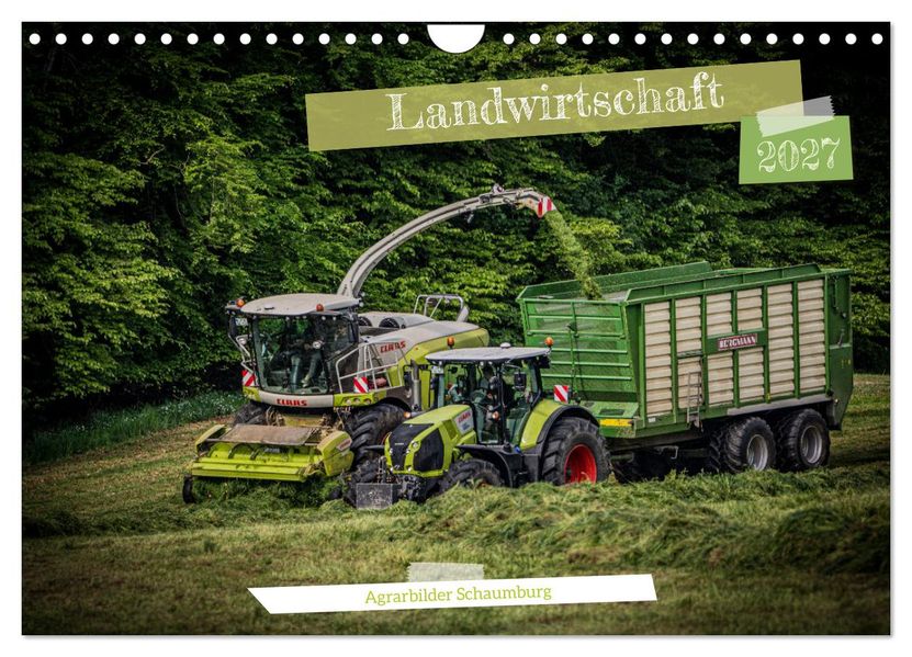 Landwirtschaft 2027 (Wandkalender 2027 DIN A4 quer) CALVENDO Monatskalender
