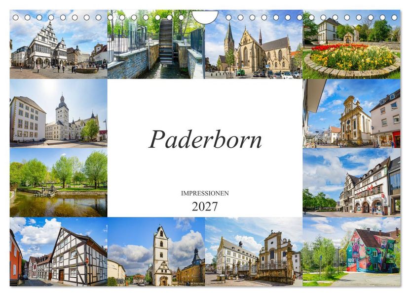 Paderborn Impressionen (Wandkalender 2027 DIN A4 quer) CALVENDO Monatskalender