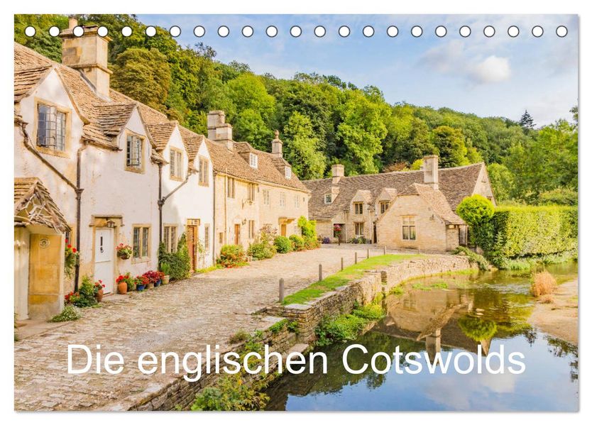 Die englischen Cotswolds (Tischkalender 2027 DIN A5 quer) CALVENDO Monatskalender