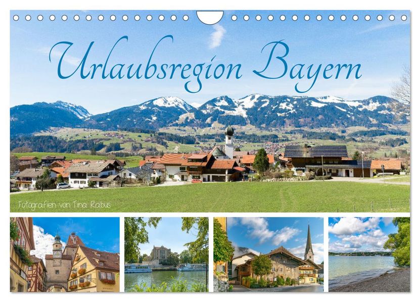 Urlaubsregion Bayern (Wandkalender 2027 DIN A4 quer) CALVENDO Monatskalender