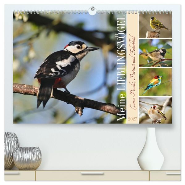Meine Lieblingsvögel (hochwertiger Premium Wandkalender 2027 DIN A2 quer) Kunstdruck in Hochglanz