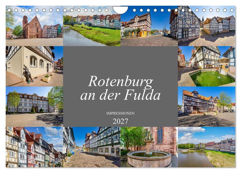 Rotenburg an der Fulda Impressionen (Wandkalender 2027 DIN A4 quer) CALVENDO Monatskalender