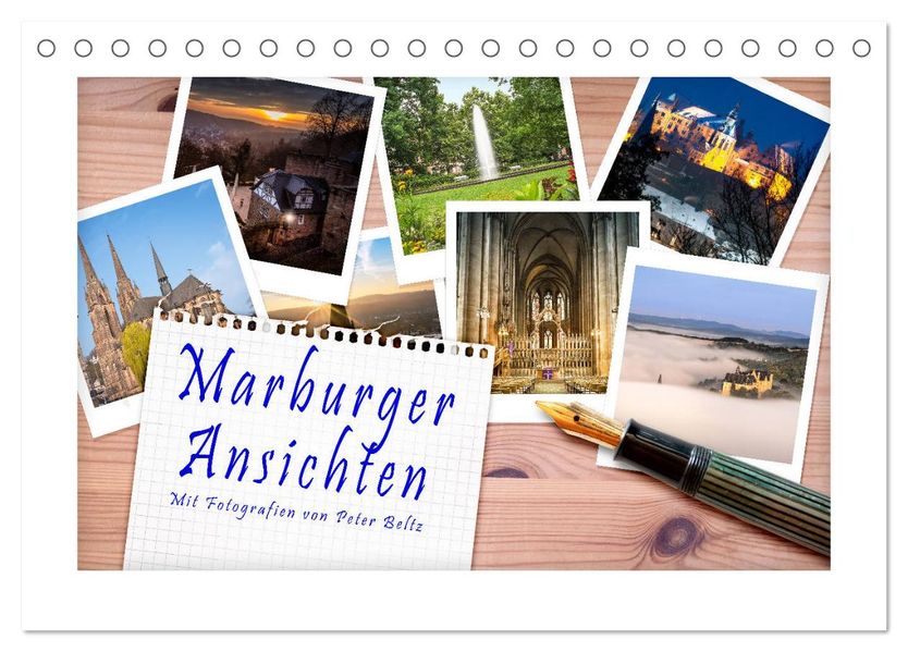 Marburger Ansichten (Tischkalender 2027 DIN A5 quer) CALVENDO Monatskalender