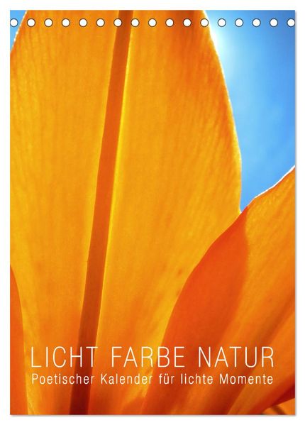 Licht Farbe Natur (Tischkalender 2027 DIN A5 hoch) CALVENDO Monatskalender