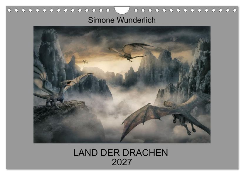 Land der Drachen (Wandkalender 2027 DIN A4 quer) CALVENDO Monatskalender