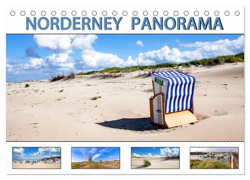 NORDERNEY PANORAMA (Tischkalender 2027 DIN A5 quer) CALVENDO Monatskalender