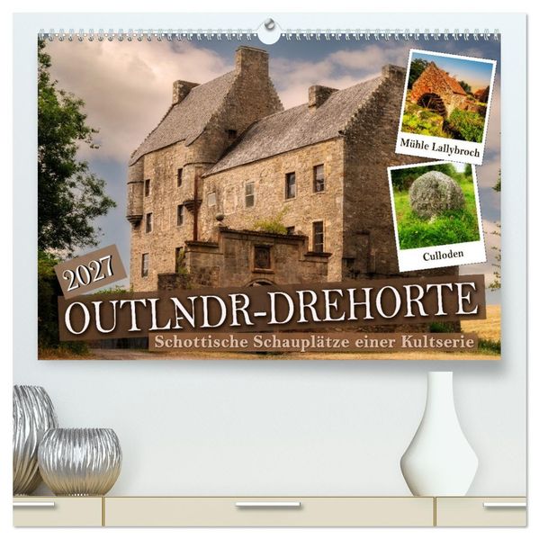 Outlndr-Drehorte (hochwertiger Premium Wandkalender 2027 DIN A2 quer) Kunstdruck in Hochglanz