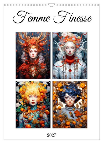 Femme Finesse (Wall Calendar 2027 DIN A3 portrait) CALVENDO 12 Month Wall Calendar
