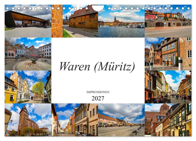 Waren Müritz Impressionen (Wandkalender 2027 DIN A4 quer) CALVENDO Monatskalender