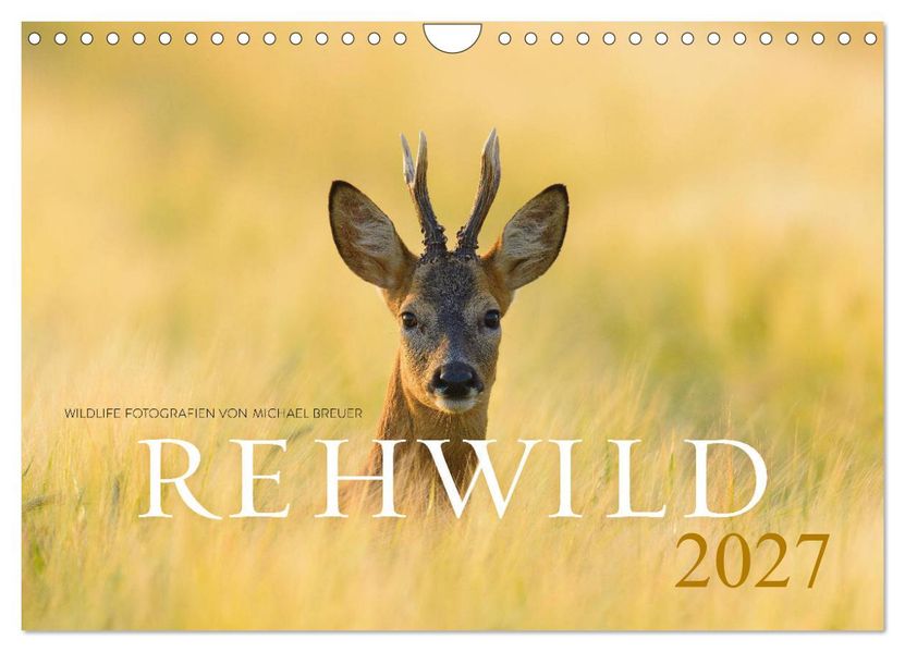 Rehwild 2027 (Wandkalender 2027 DIN A4 quer) CALVENDO Monatskalender