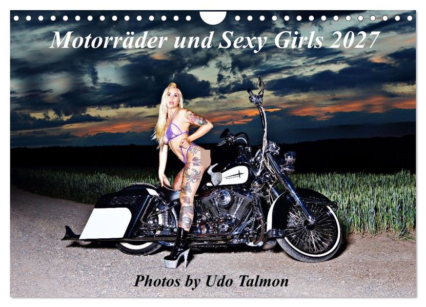 Motorräder und Sexy Girls (Wandkalender 2027 DIN A4 quer) CALVENDO Monatskalender