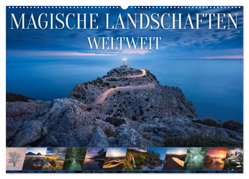 Magische Landschaften Weltweit (Wandkalender 2027 DIN A2 quer) CALVENDO Monatskalender