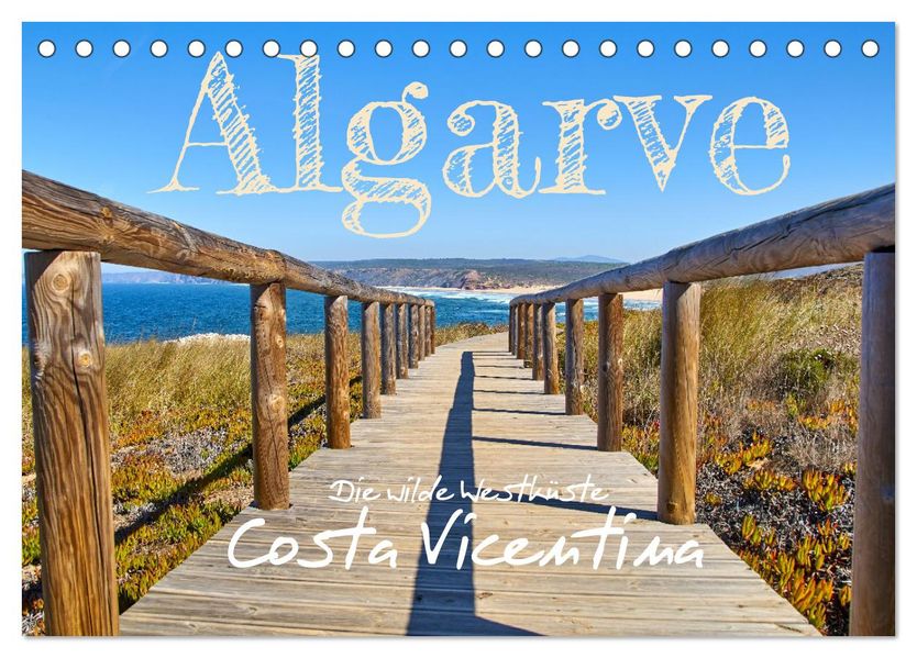 Algarve - Die wilde Westküste Costa Vicentina (Tischkalender 2027 DIN A5 quer) CALVENDO Monatskalender