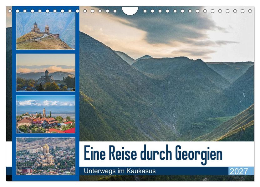 Eine Reise durch Georgien (Wandkalender 2027 DIN A4 quer) CALVENDO Monatskalender