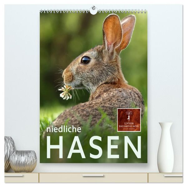 Niedliche Hasen (hochwertiger Premium Wandkalender 2027 DIN A2 hoch) Kunstdruck in Hochglanz