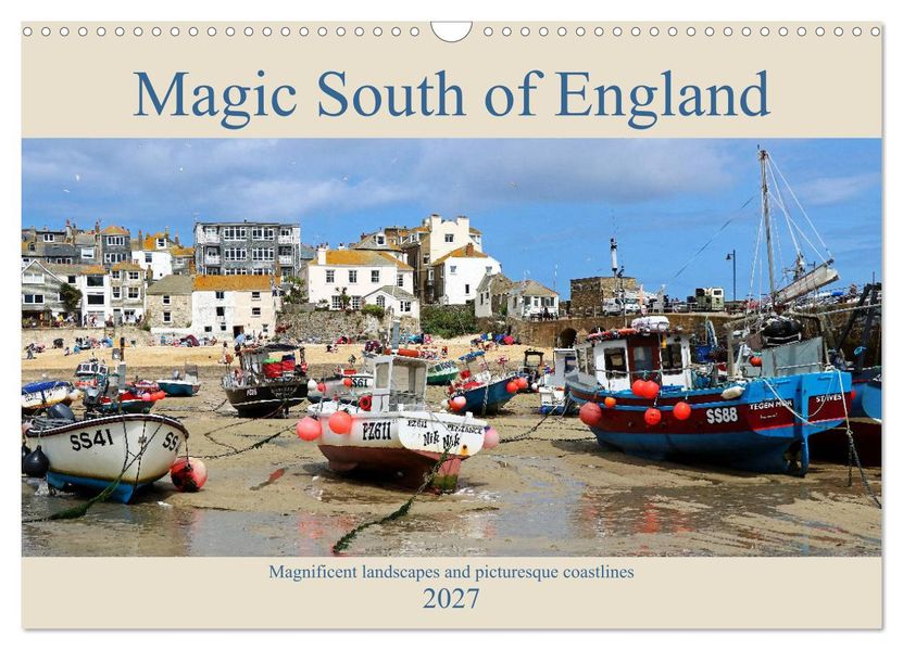 Magic South of England (Wall Calendar 2027 DIN A3 landscape) CALVENDO 12 Month Wall Calendar