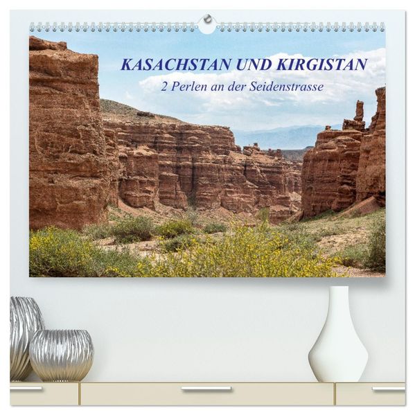 Kasachstan und Kirgistan (hochwertiger Premium Wandkalender 2027 DIN A2 quer) Kunstdruck in Hochglanz