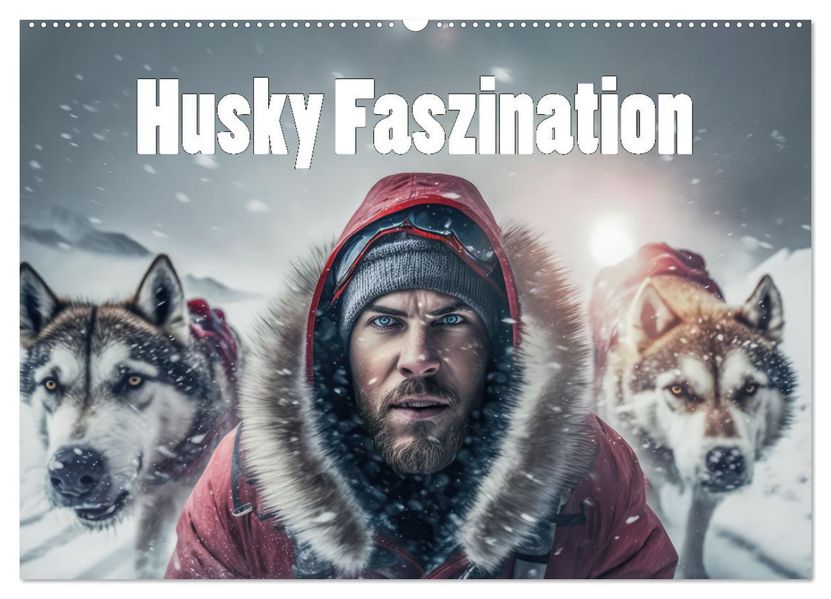 Husky Faszination (Wandkalender 2027 DIN A2 quer) CALVENDO Monatskalender