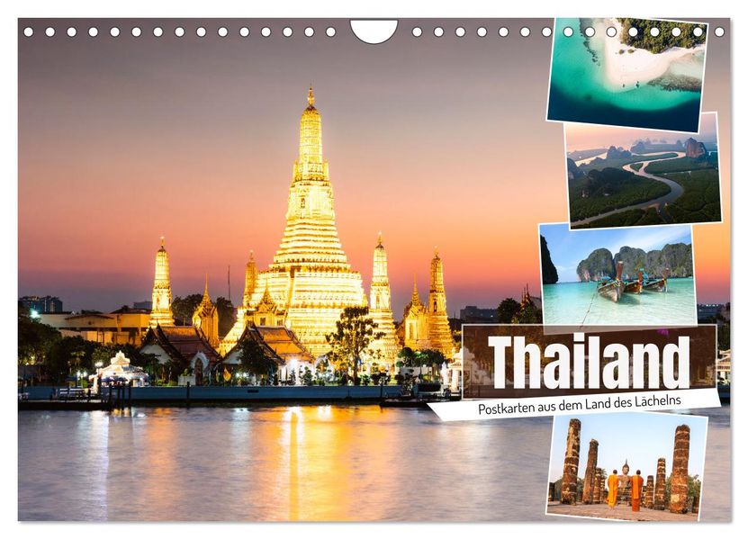 Thailand - Postkarten aus dem Land des Lächelns (Wandkalender 2027 DIN A4 quer) CALVENDO Monatskalender