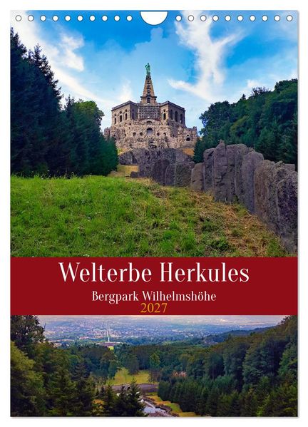 Welterbe Herkules (Wandkalender 2027 DIN A4 hoch) CALVENDO Monatskalender