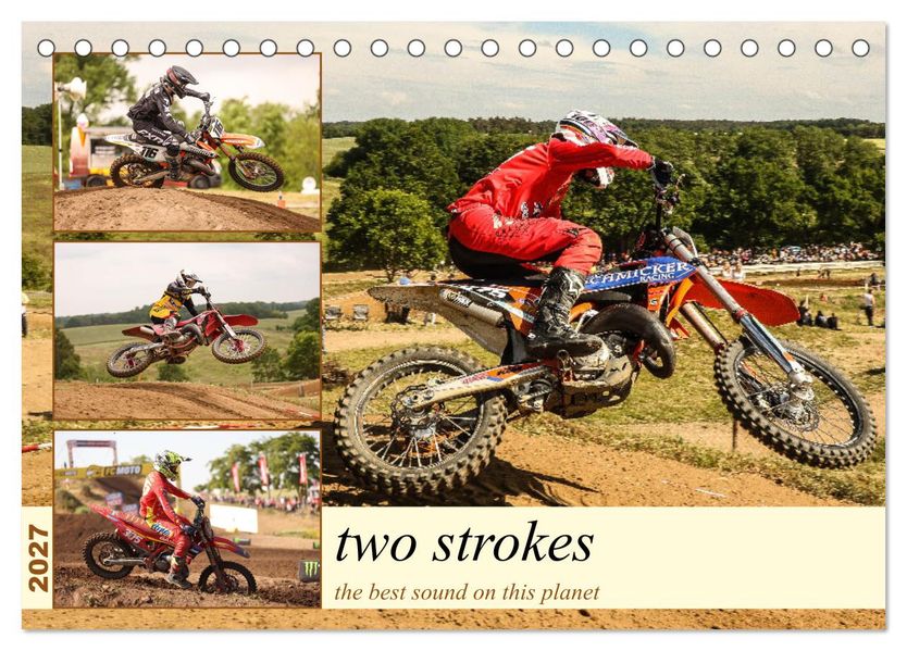 two strokes the best sound on this planet (Tischkalender 2027 DIN A5 quer) CALVENDO Monatskalender