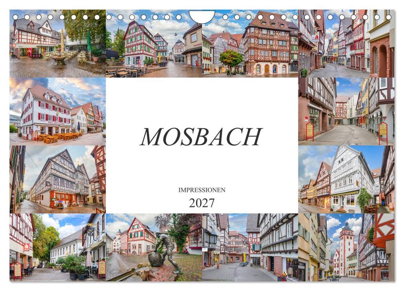 Mosbach Impressionen (Wandkalender 2027 DIN A4 quer) CALVENDO Monatskalender