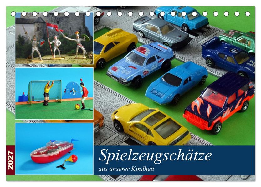 Spielzeugschätze aus unserer Kindheit (Tischkalender 2027 DIN A5 quer) CALVENDO Monatskalender