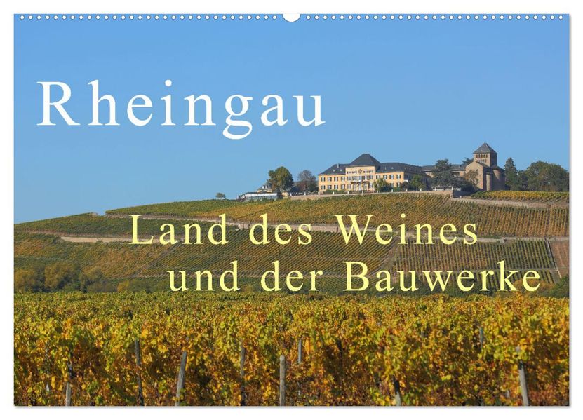 Rheingau - Land des Weines und der Bauwerks (Wandkalender 2027 DIN A2 quer) CALVENDO Monatskalender
