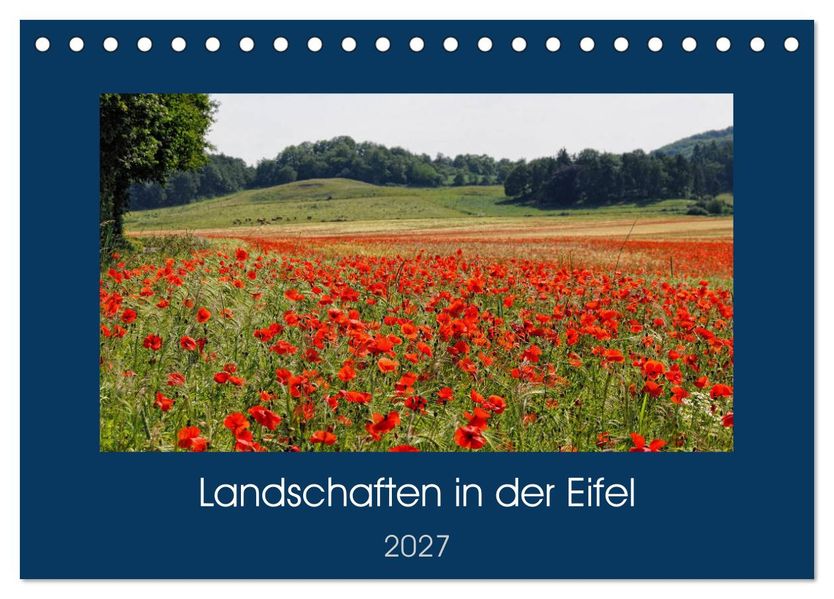 Landschaften in der Eifel (Tischkalender 2027 DIN A5 quer) CALVENDO Monatskalender