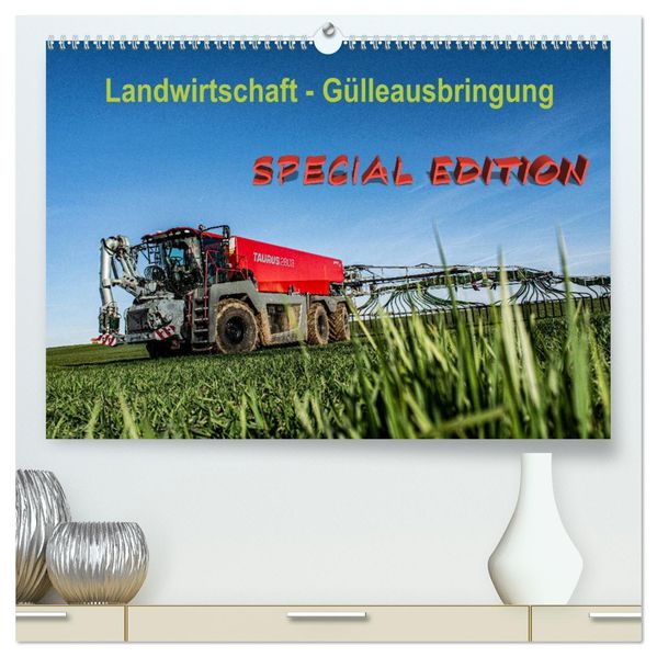 Landwirtschaft - Gülleausbringung (hochwertiger Premium Wandkalender 2027 DIN A2 quer) Kunstdruck in Hochglanz