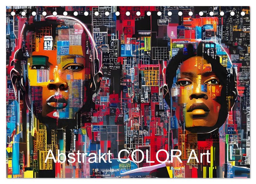 Abstrakt color Art (Tischkalender 2027 DIN A5 quer) CALVENDO Monatskalender
