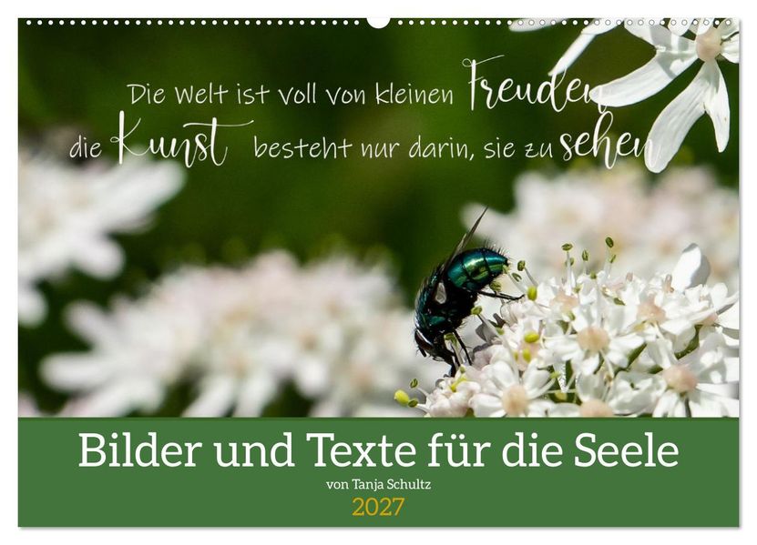 Bilder und Texte für die Seele (Wandkalender 2027 DIN A2 quer) CALVENDO Monatskalender