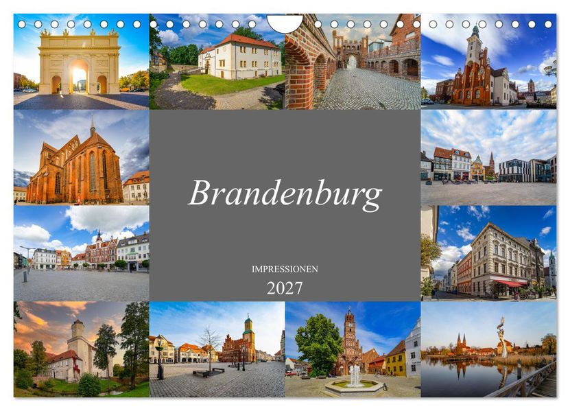 Brandenburg Impressionen (Wandkalender 2027 DIN A4 quer) CALVENDO Monatskalender