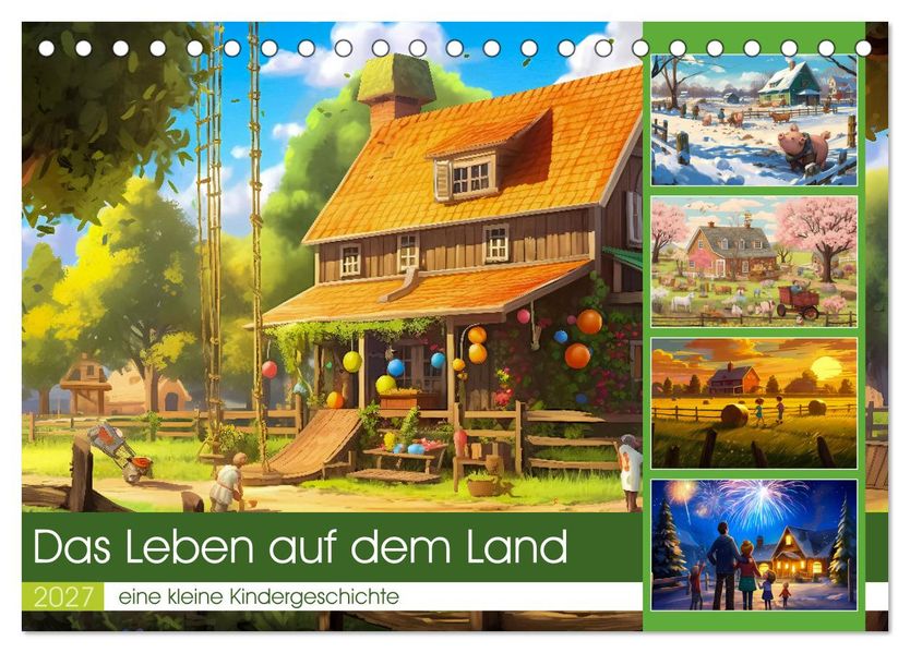 Das Leben auf dem Land (Tischkalender 2027 DIN A5 quer) CALVENDO Monatskalender