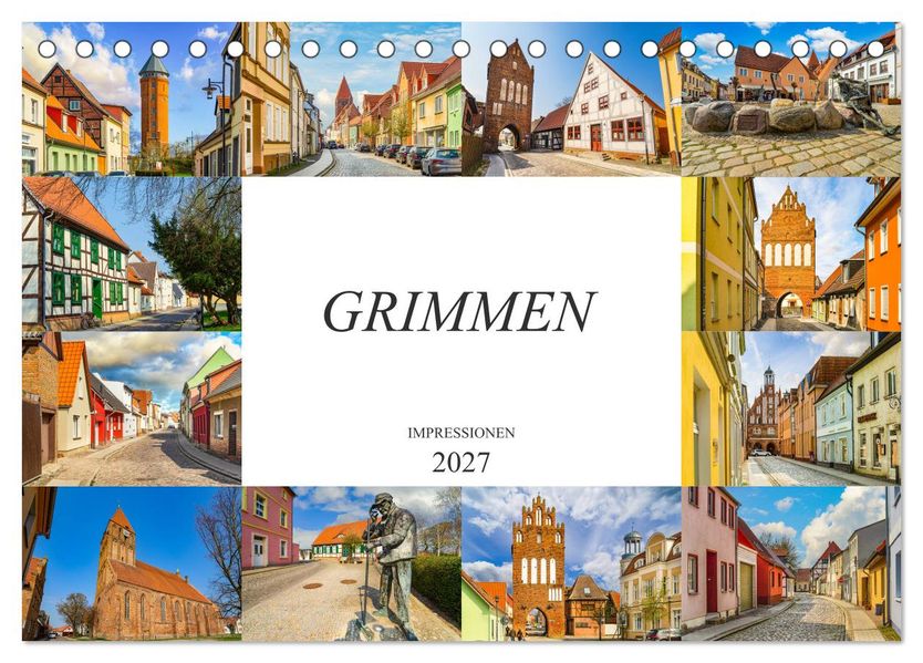 Grimmen Impressionen (Tischkalender 2027 DIN A5 quer) CALVENDO Monatskalender