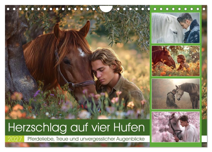 Herzschlag auf vier Hufen (Wandkalender 2027 DIN A4 quer) CALVENDO Monatskalender