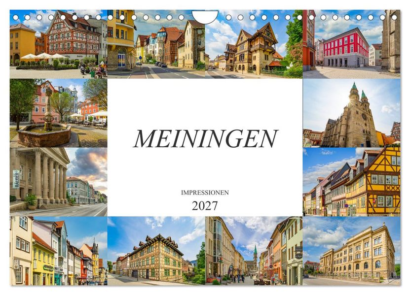 Meiningen Impressionen (Wandkalender 2027 DIN A4 quer) CALVENDO Monatskalender