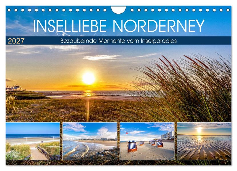INSELLIEBE NORDERNEY (Wandkalender 2027 DIN A4 quer) CALVENDO Monatskalender