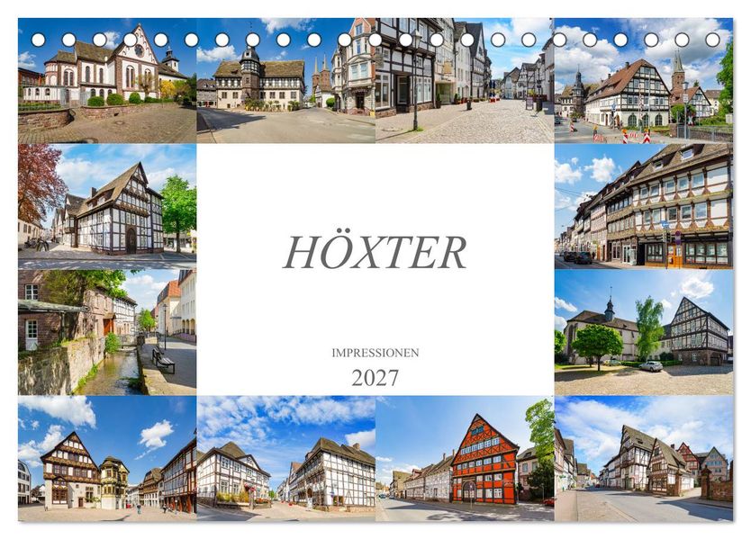 Höxter Impressionen (Tischkalender 2027 DIN A5 quer) CALVENDO Monatskalender