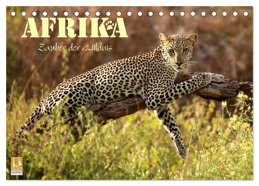Afrika - Zauber der Wildnis (Tischkalender 2027 DIN A5 quer) CALVENDO Monatskalender