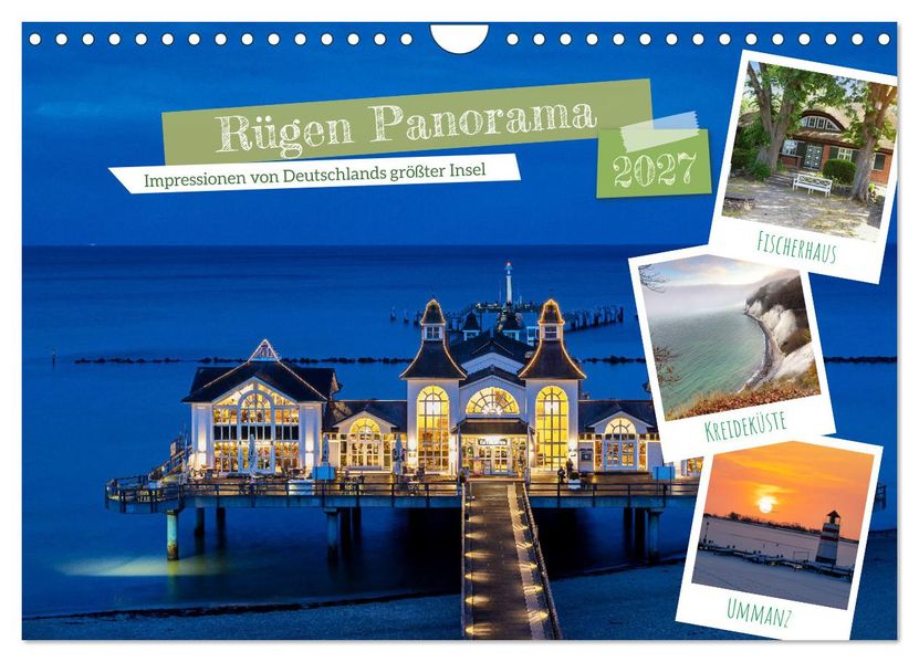 Rügen Panorama (Wandkalender 2027 DIN A4 quer) CALVENDO Monatskalender