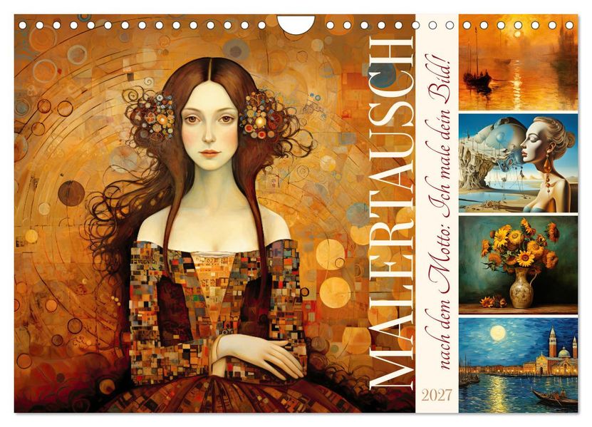 Malertausch (Wandkalender 2027 DIN A4 quer) CALVENDO Monatskalender