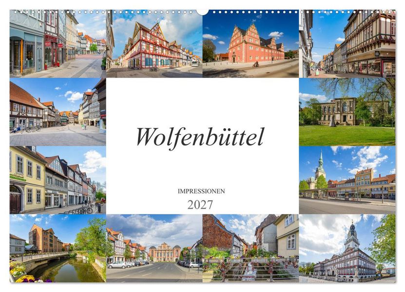 Wolfenbüttel Impressionen (Wandkalender 2027 DIN A2 quer) CALVENDO Monatskalender