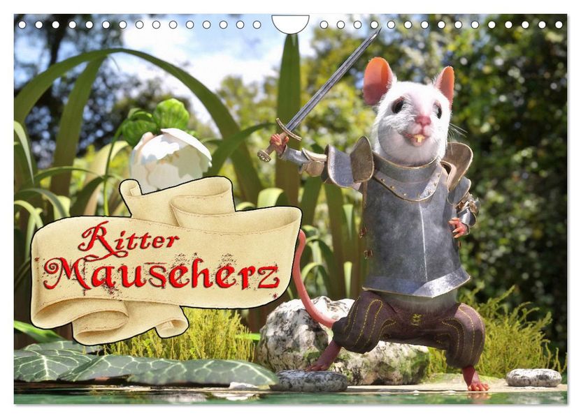 Ritter Mauseherz (Wandkalender 2027 DIN A4 quer) CALVENDO Monatskalender