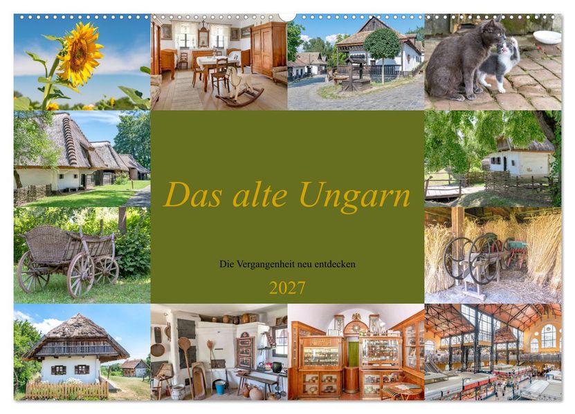 Das alte Ungarn (Wandkalender 2027 DIN A2 quer) CALVENDO Monatskalender