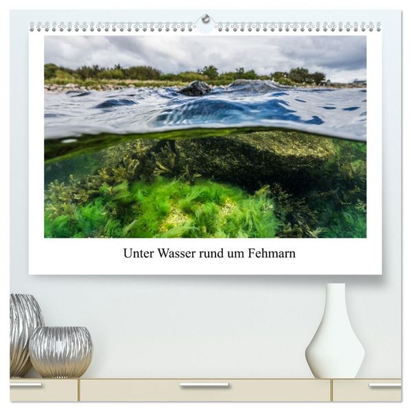 Unter Wasser rund um Fehmarn (hochwertiger Premium Wandkalender 2027 DIN A2 quer) Kunstdruck in Hochglanz