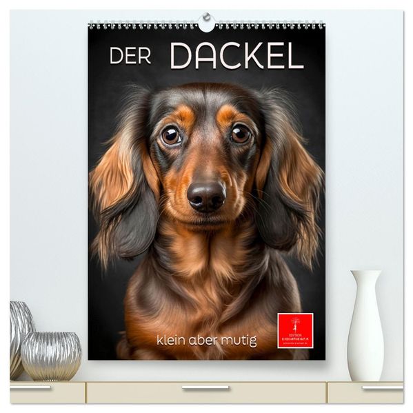 Der Dackel - klein aber mutig (hochwertiger Premium Wandkalender 2027 DIN A2 hoch) Kunstdruck in Hochglanz